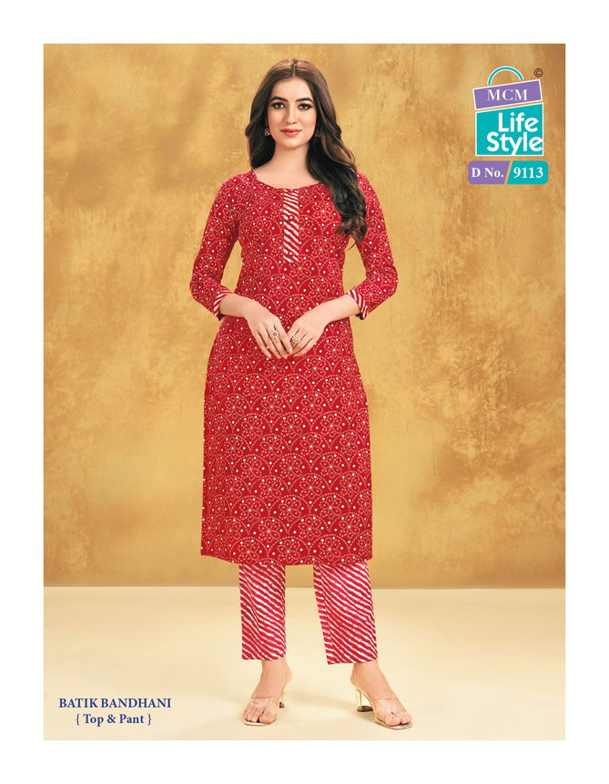 Priyatama Bandhej Vol 1 By Mcm Printed Cotton Kurti With Bottom Wholesale Price In Surat